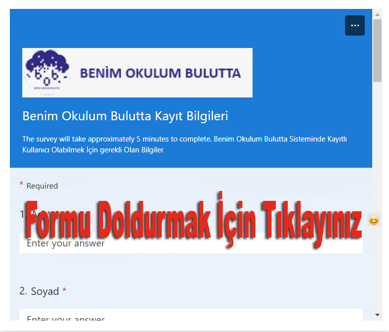 Kayıt Formu